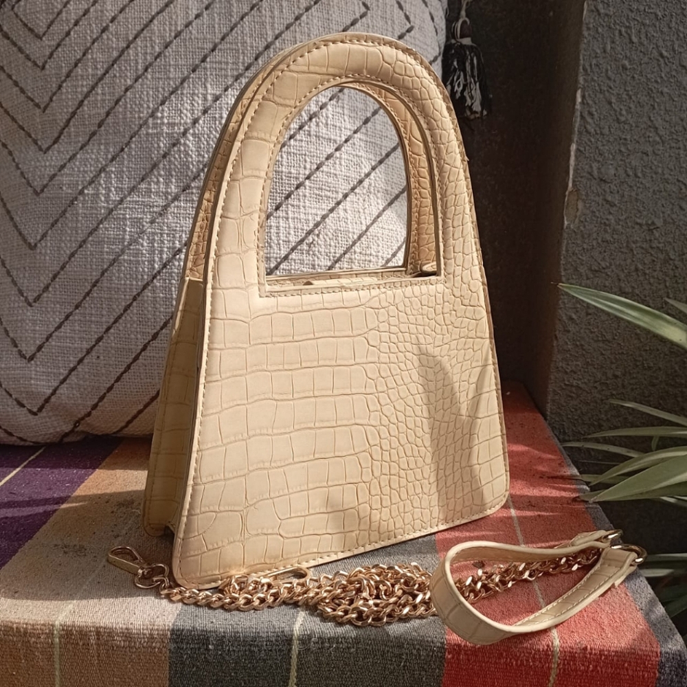 Mock Croc Mini Satchel Bag - Picture 4 of 16